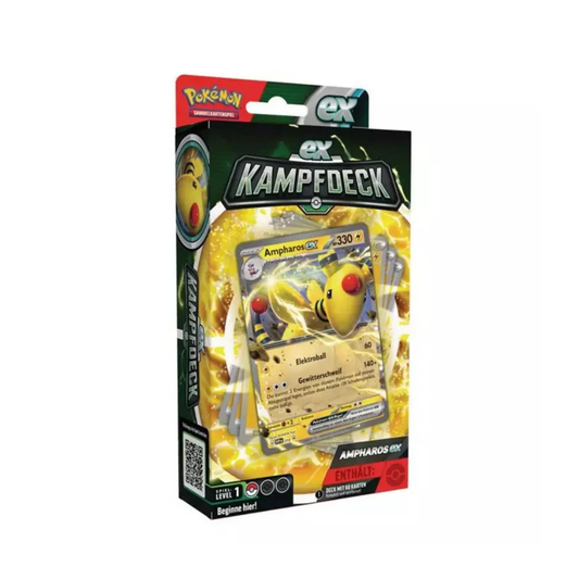 EX-Kampfdeck – Ampharos ex / Lucario ex / Display (Deutsch) | Neu & OVP