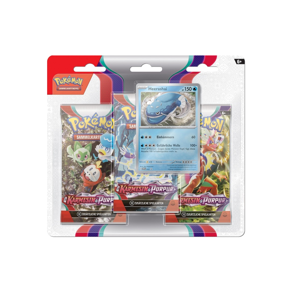 Karmesin & Purpur Heerashai 3-Pack Blister (Deutsch) | Neu & OVP