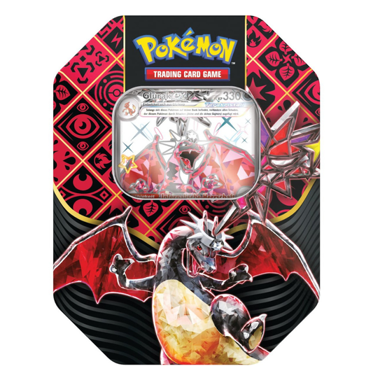 Paldeas Schicksale Terakristall Glurak-ex Tin-Box (Deutsch) | Neu & OVP