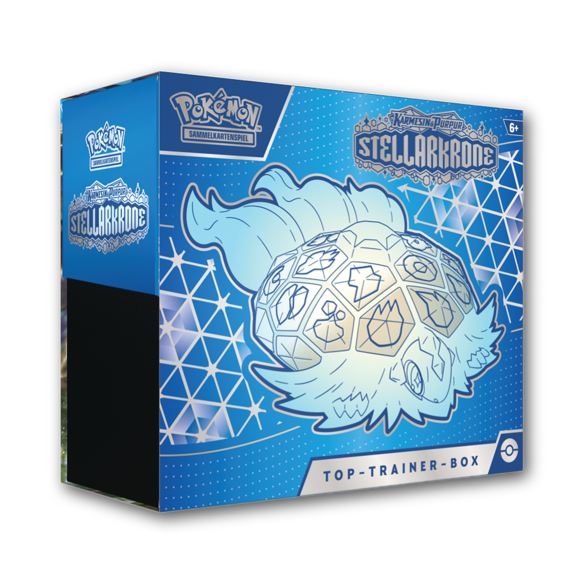 Pokémon - Trading card game: Top Trainer-Box Karmesin & Purpur – Stellarkrone (1 full-screen promo card, 9 booster packs & premium accessories Pokémon - Trading card game: Top Trainer-Box Karmesin & Purpur – Stellarkrone (1 full-screen promo card, 9 booster packs & premium accessories