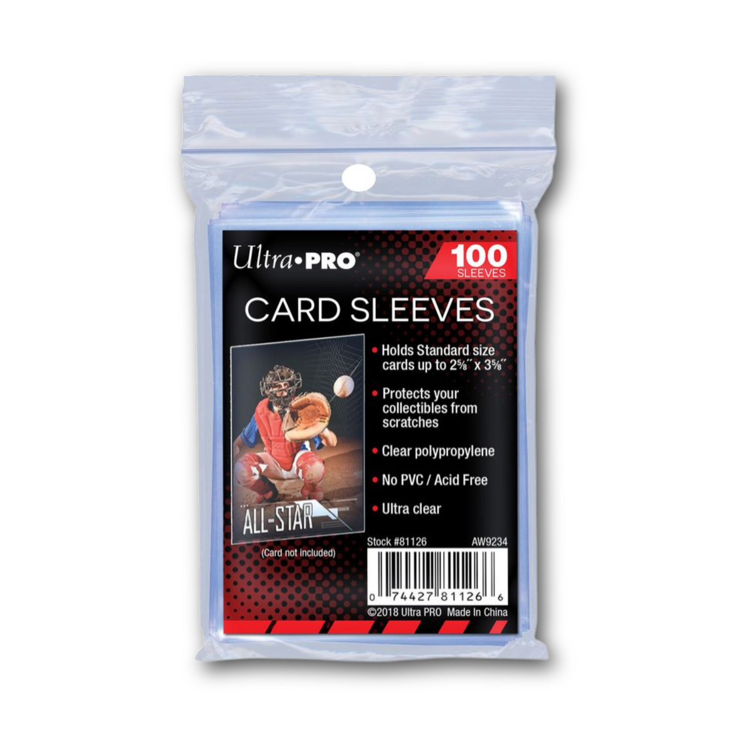 Ultra Pro Kartenhüllen / Card Sleeves Standardgröße - 100 St.
