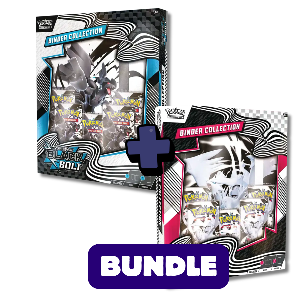 Bundle - Black Bolt & White Flare Binder Kollektion (Englisch) | Neu & OVP