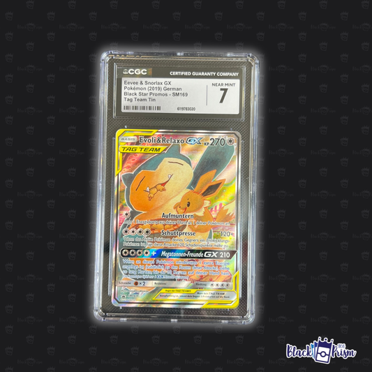 Evoli & Relaxo #SM169 CGC 7 Deutsch (Black Star Promos)