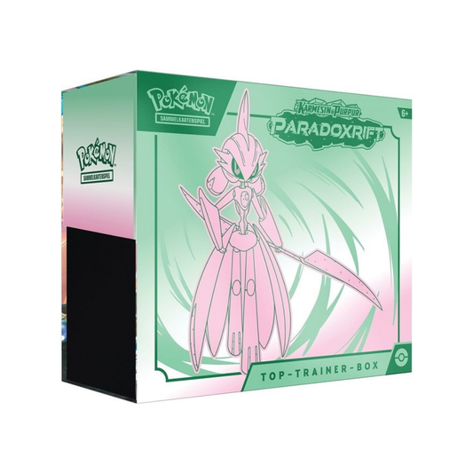 Karmesin & Purpur Paradoxrift Eisenkrieger Top Trainer Box (Deutsch) | Neu & OVP