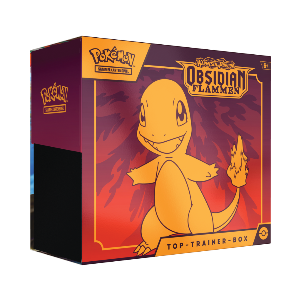 Karmesin & Purpur – Obsidian Flammen Top Trainer Box Glumanda (Deutsch) | Neu & OVP