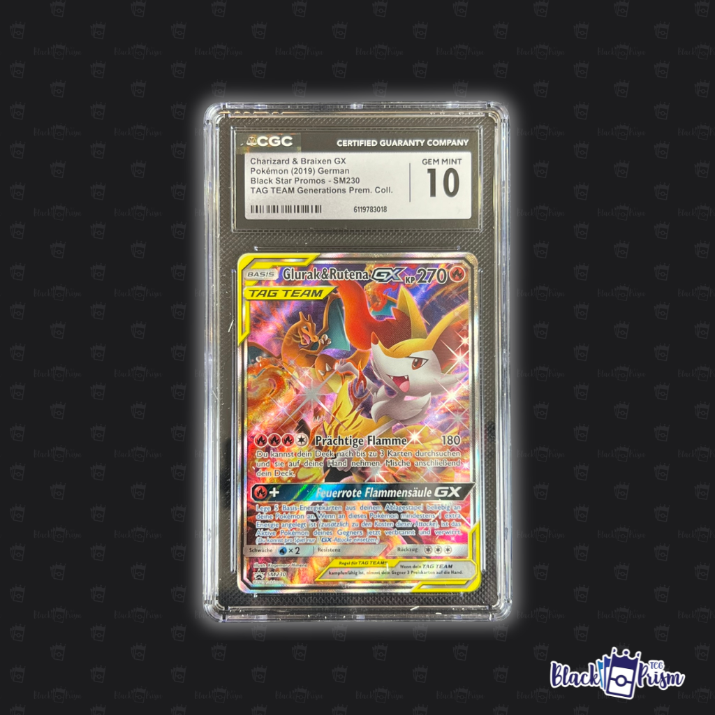 Glurak & Rutena GX #SM230 CGC 10 Deutsch (Black Star Promos - SM230)