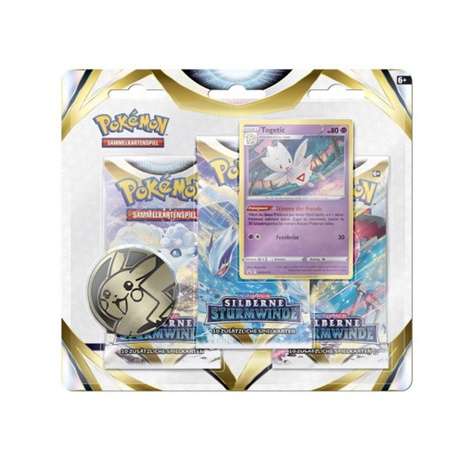 Schwert & Schild – Silberne Sturmwinde Togetic 3-Pack Blister (Deutsch) | Neu & OVP