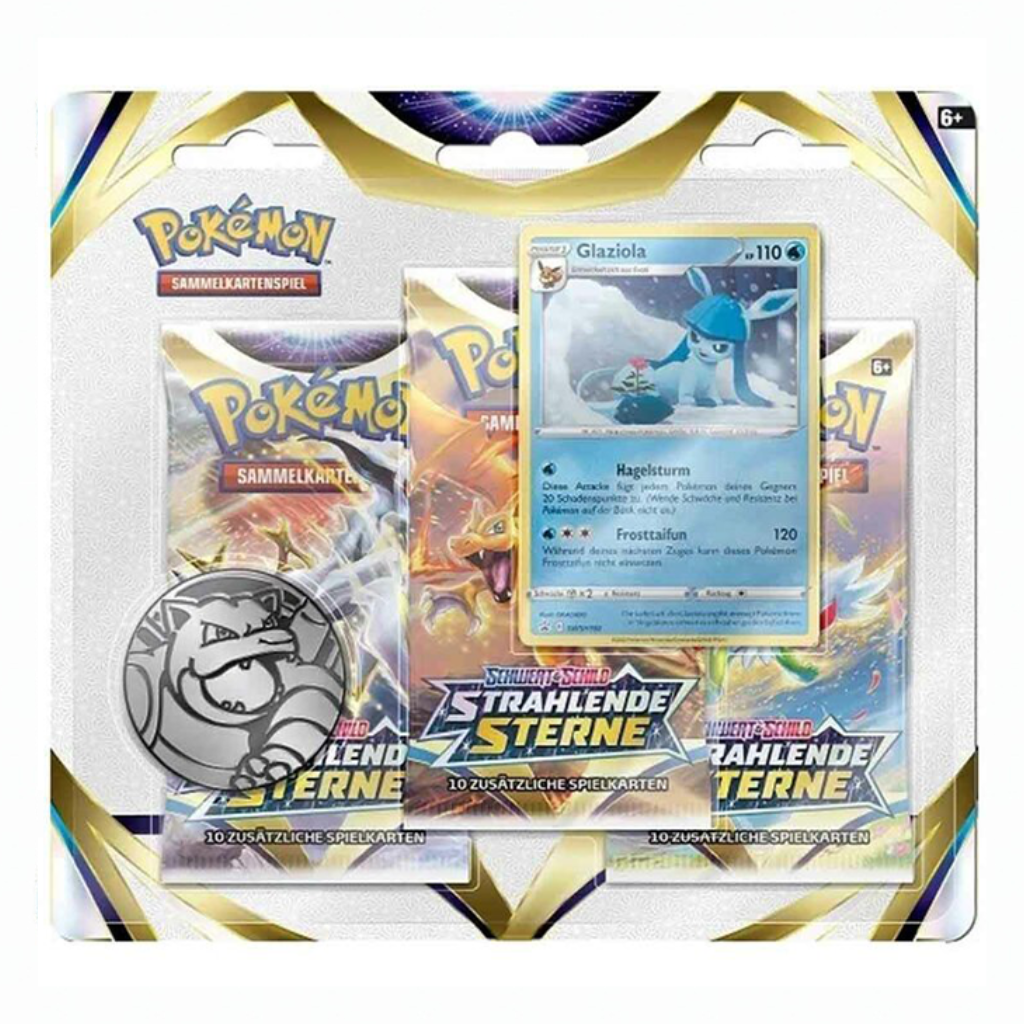 Schwert & Schild – Strahlende Sterne Glaziola 3-Pack Blister (Deutsch) | Neu & OVP