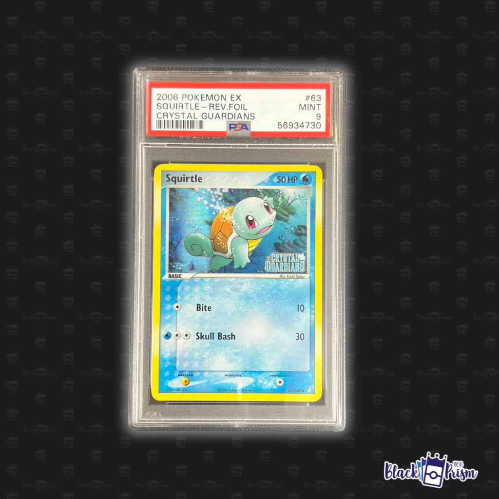 Squirtle #63 REV. FOIL PSA 9 English (CRYSTAL GUARDIANS)