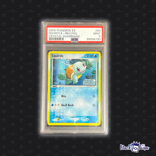 Squirtle #63 REV. FOIL PSA 9 English (CRYSTAL GUARDIANS)