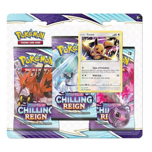 Sword & Shield Chilling Reign Evee 3-Pack Blister (Englisch) | Neu & OVP